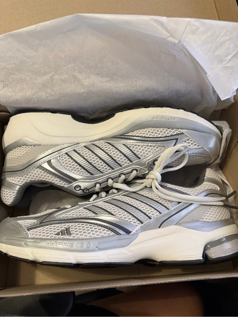 adidas Spiritain 2000 Men's Athletic Shoes - Silver/White